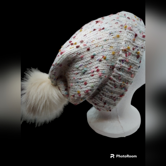 LOFT Confetti Pom Pom Hat - Picture 3 of 9